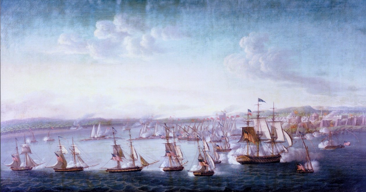 Bombardment of Tripoli by Michele Felice Corne