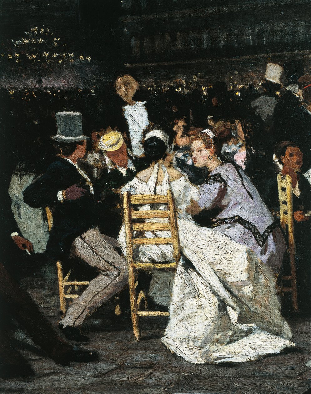 A Cafe in Piazza San Marco, by Michele Cammarano by Michele Cammarano