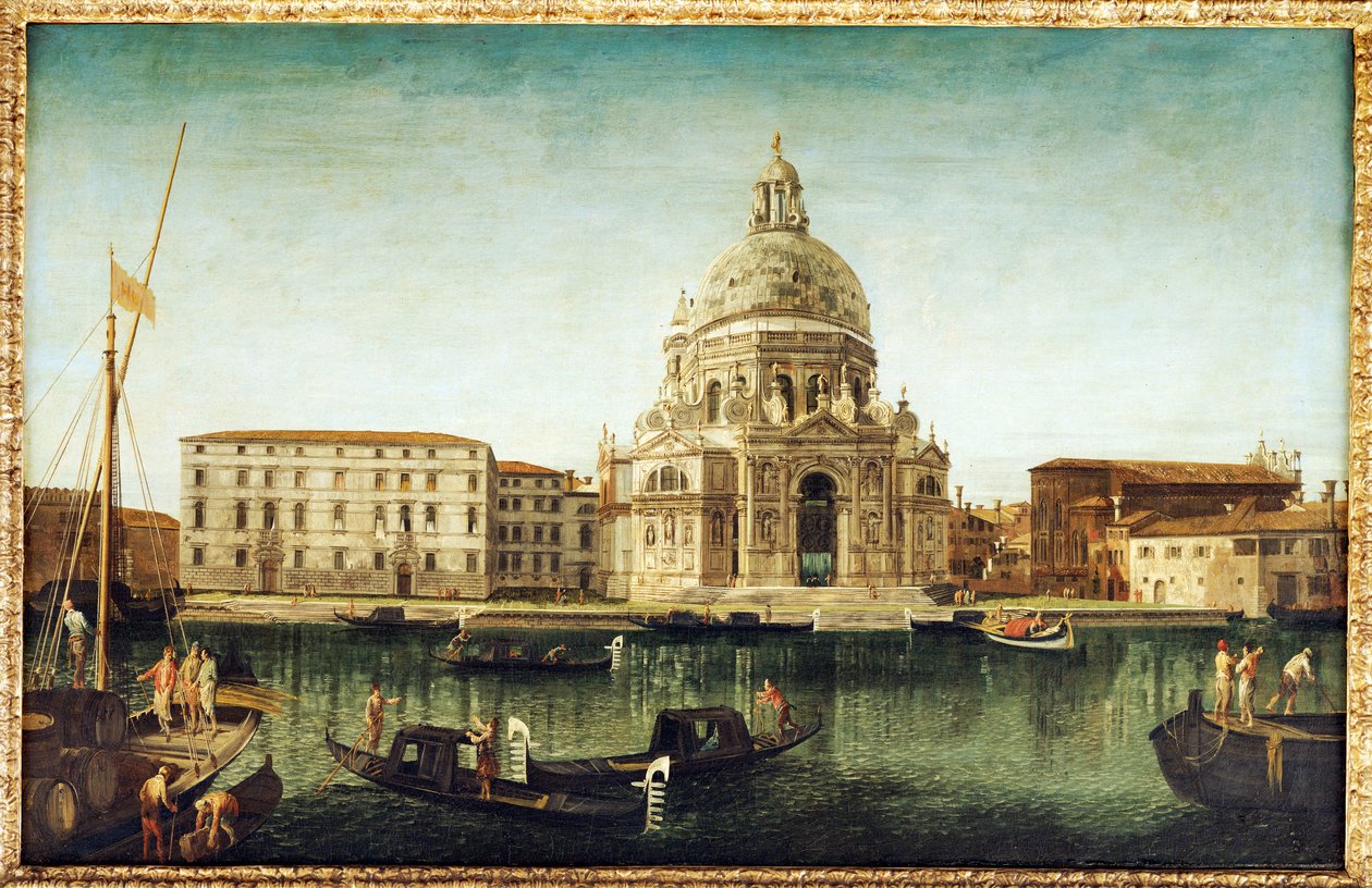 Santa Maria della Salute, Venice, with Gondolas on the Grand Canal by Michele Marieschi