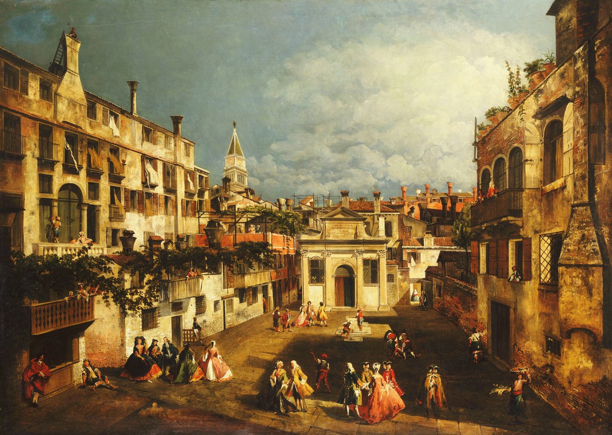 The Campo San Gallo, Venice by Michele Marieschi