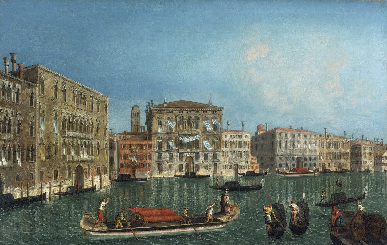 The Grand Canal with Palazzo Foscari and Palazzo Balbi by Michele Marieschi