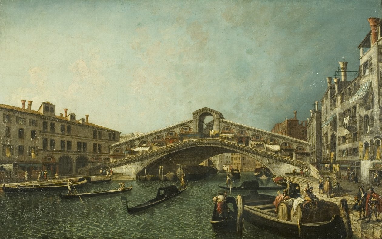 The Rialto Bridge, Venice by Michele Marieschi