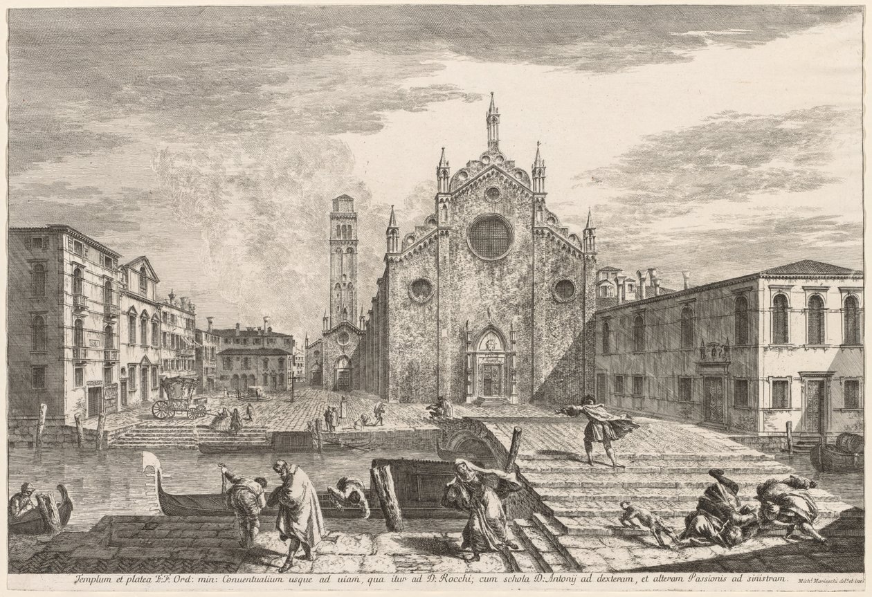 Views of Venice: Campo dei Frari by Michele Marieschi