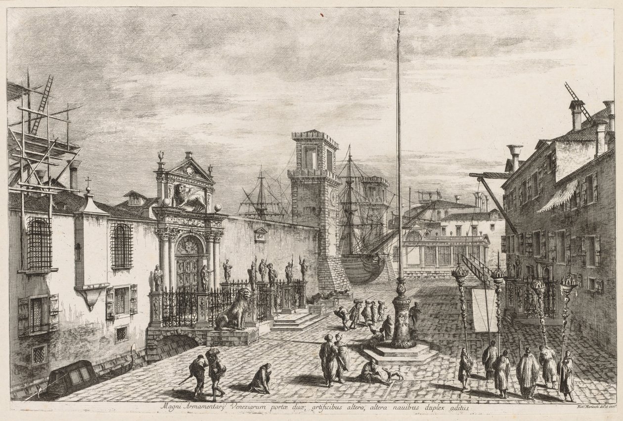 Views of Venice: The Gates of the Arsenal, 1741 by Michele Marieschi