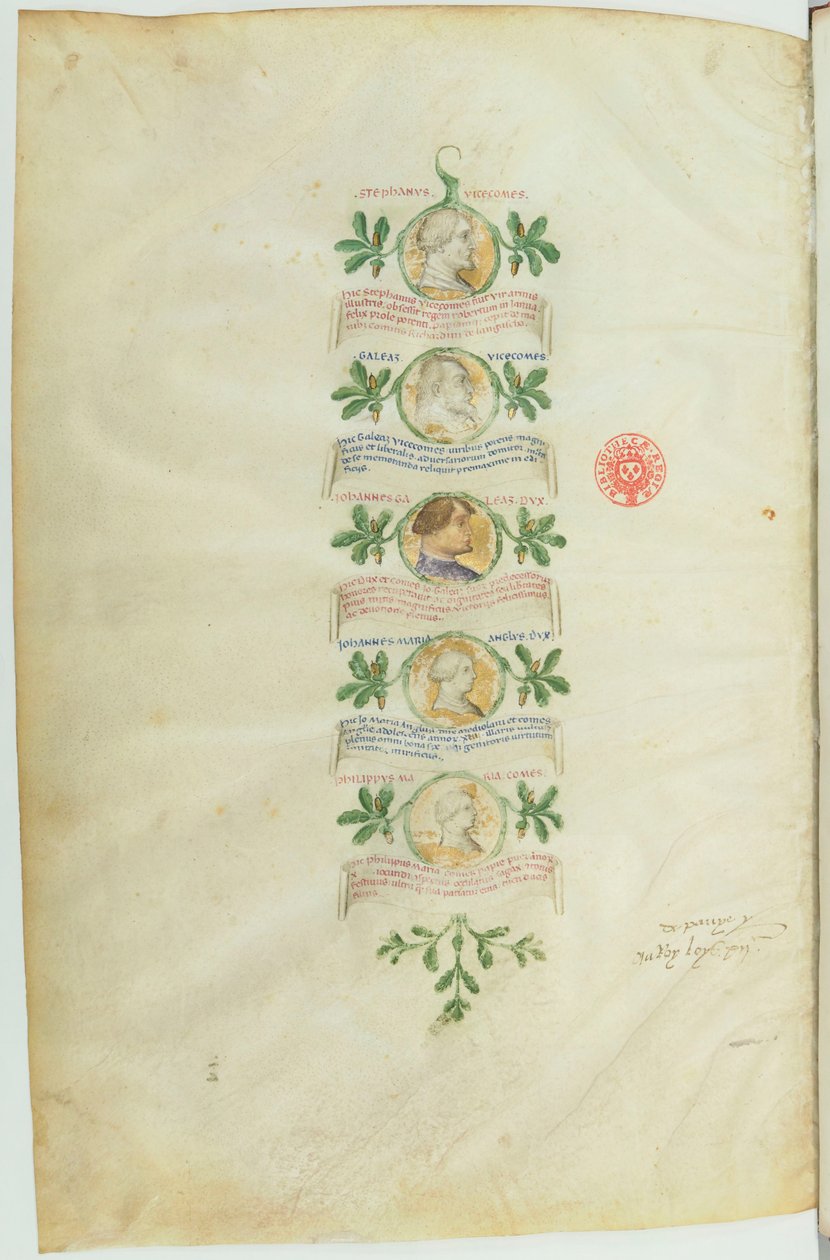Genealogy of the Visconti by Michelino Molinari da Besozzo