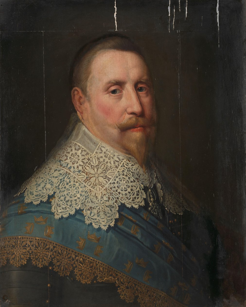 Portrait of Gustav II Adolf (1594-1632), King of Sweden by Michiel Jansz van Mierevelt (copy after)