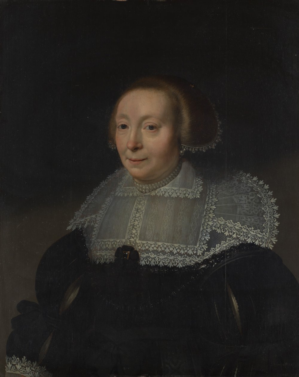 Portrait of a Woman with a Lace Collar by Michiel Jansz van Mierevelt