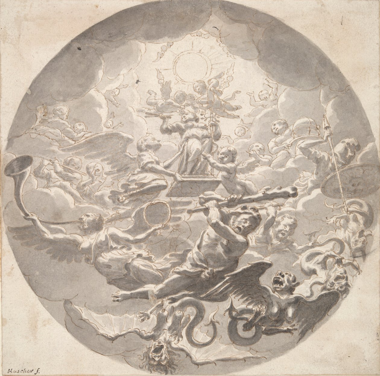 Allegory of the Protection of Art by Michiel van Musscher