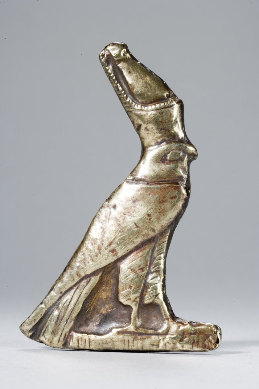Amulet in the Form of a Falcon by Middle Kingdom Egyptian