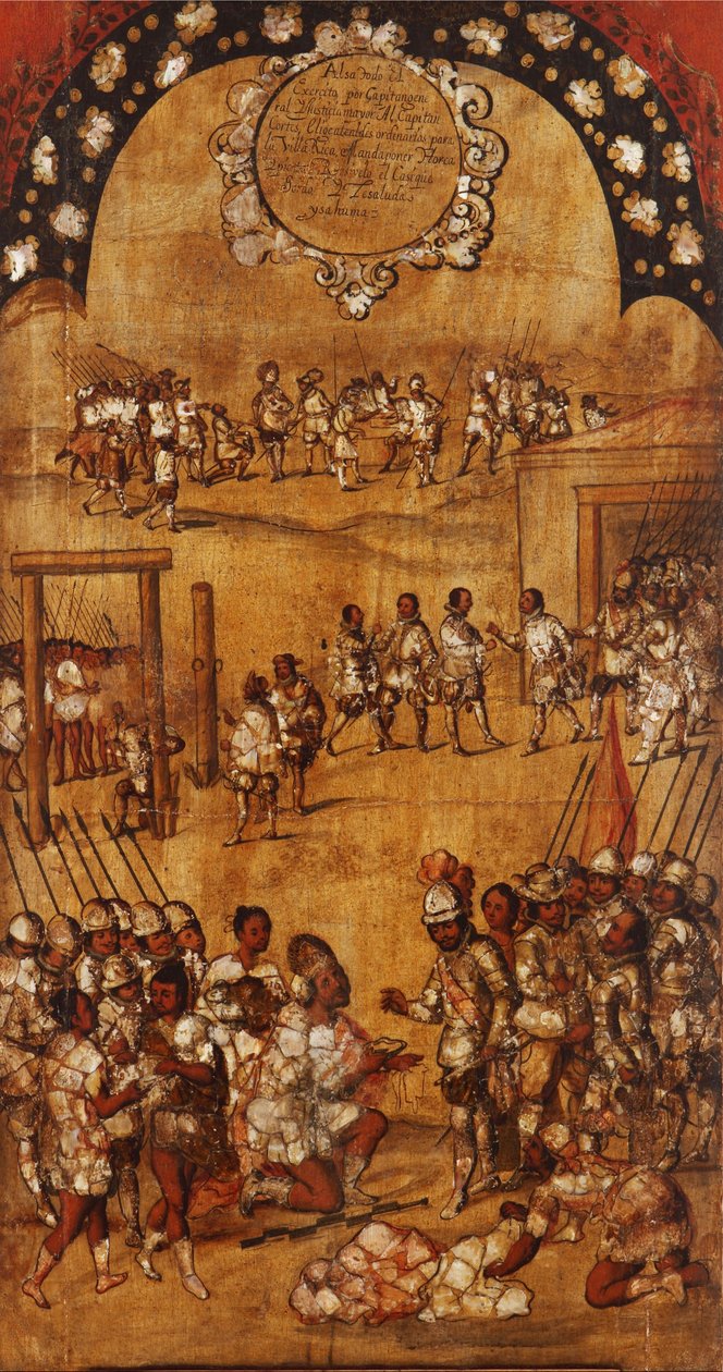 The Conquest of Mexico, Panel III by Miguel Gonzalez