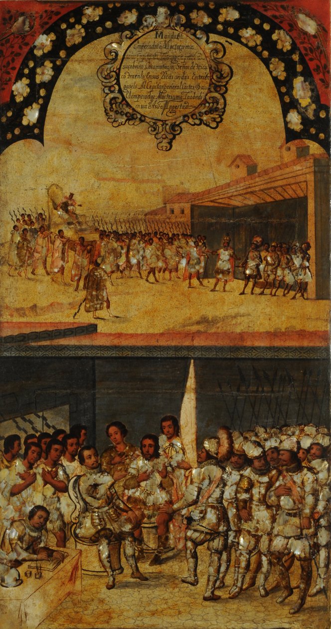 The Conquest of Mexico, Panel XV, c.1696-1715 by Miguel Gonzalez