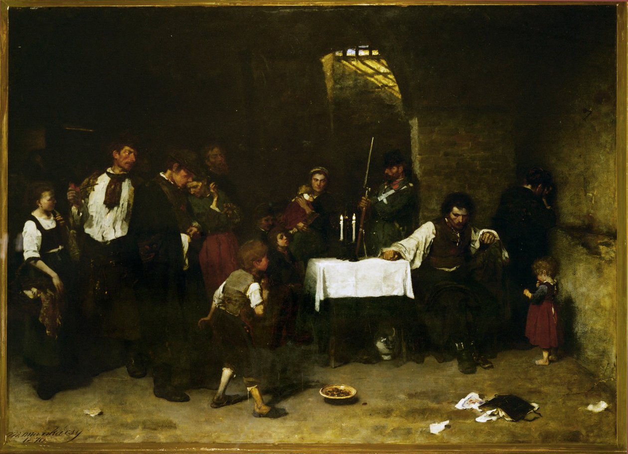 The Cell of the Condemned by Mihaly Munkacsy