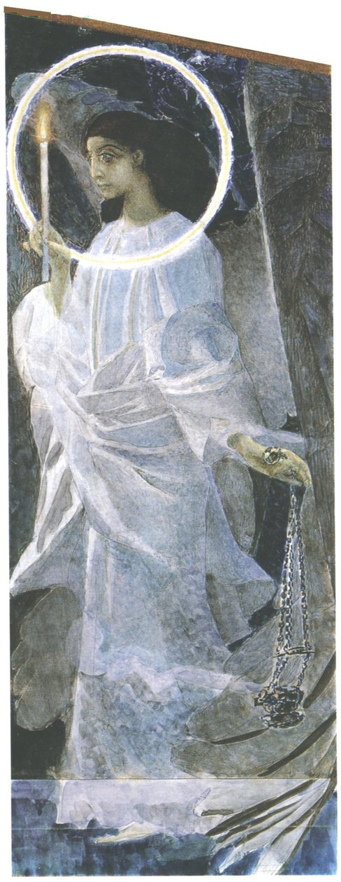 Angel with a Candle by Mikhail Aleksandrovich Vrubel