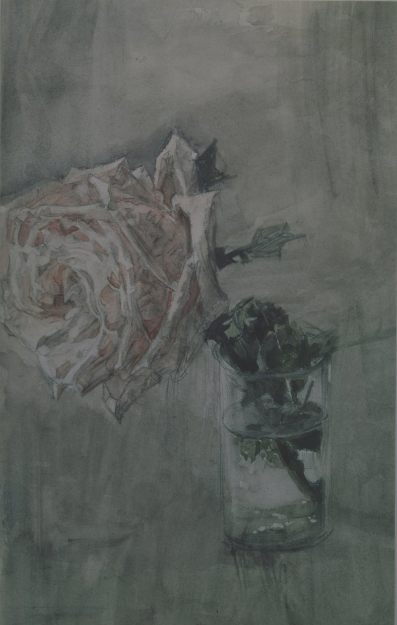 A Rose by Mikhail Aleksandrovich Vrubel