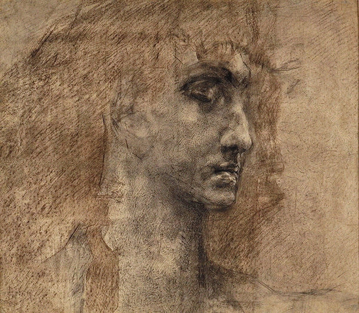 Head of an Angel by Mikhail Aleksandrovich Vrubel
