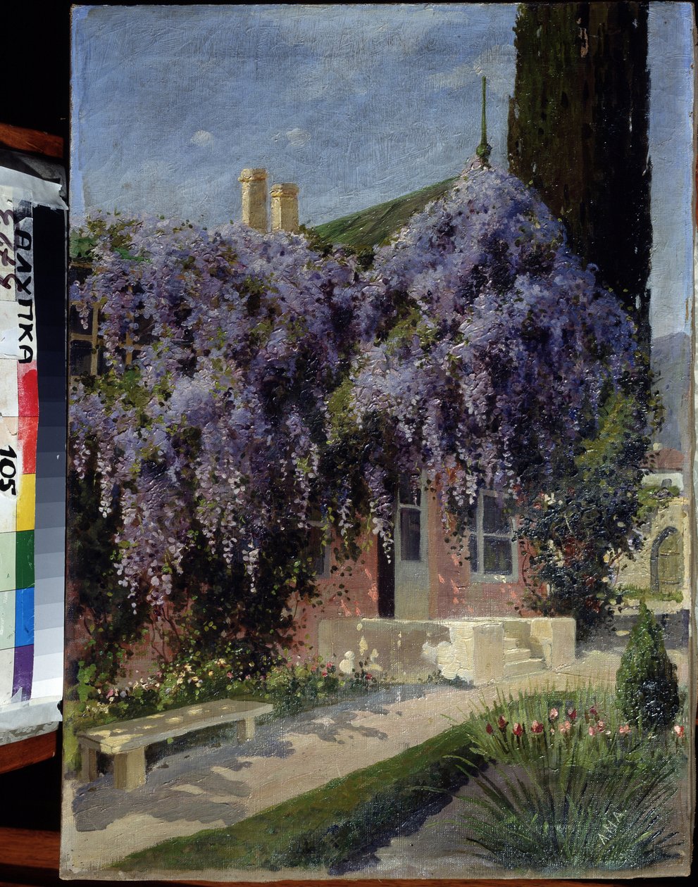 A House Entwined with Wisteria by Mikhail Alexandrovich Alisov