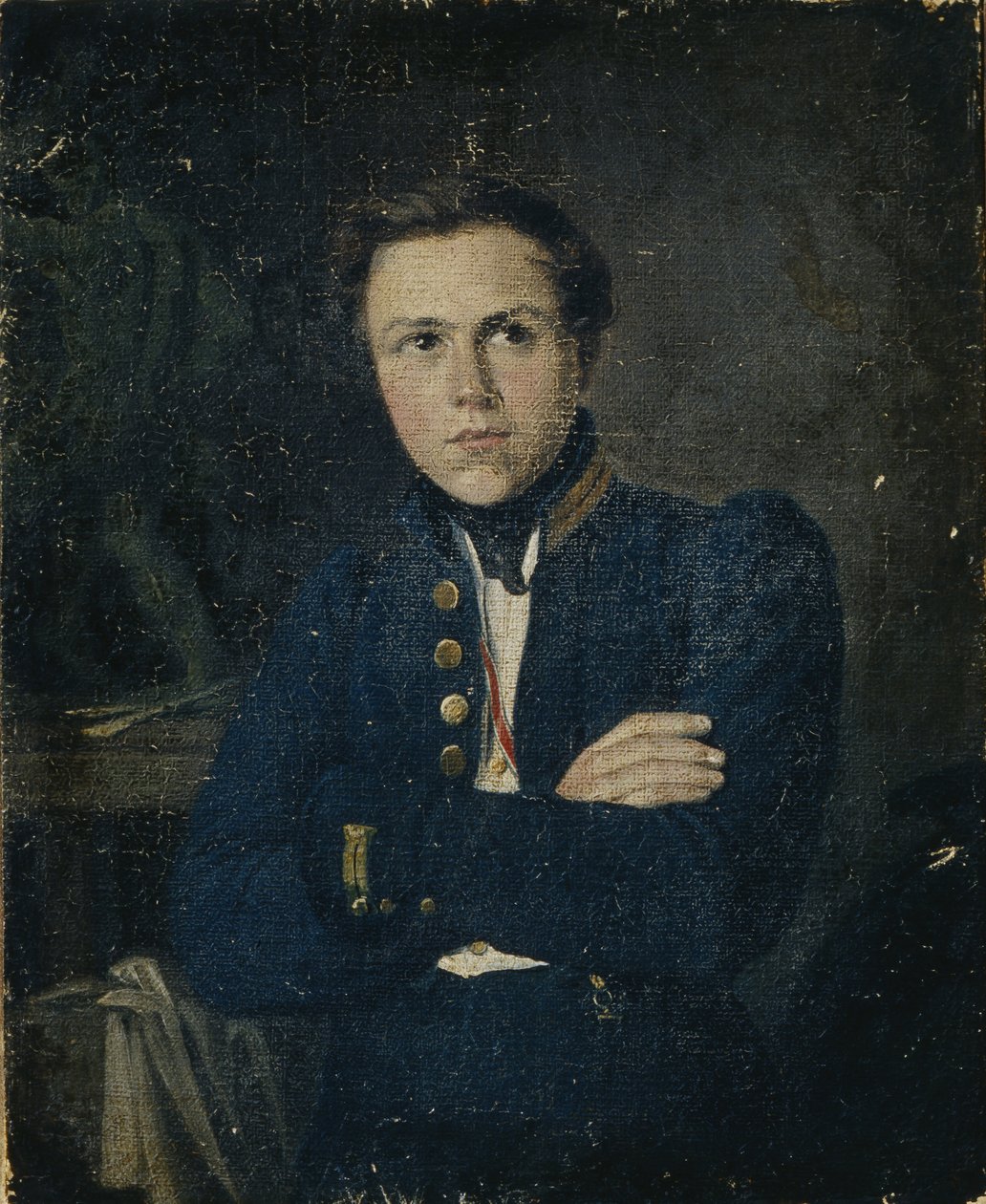 Portrait of the Sculptor Alexander Ivanovich Terebenev by Mikhail Ivanovich Skotti