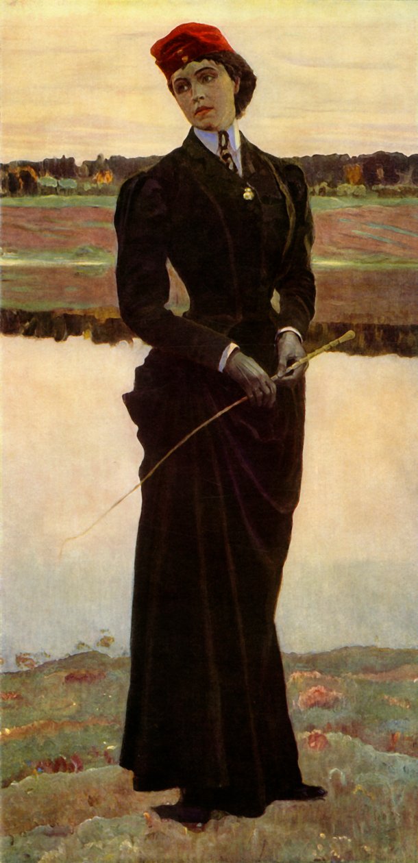 Portrait of Olga Mikhailovna Nesterova-Shretera, the Artist