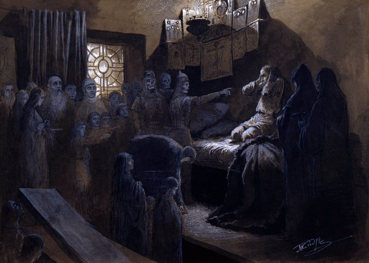 Ivan the Terrible and the Ghosts of His Victims by Mikhail Petrovich Klodt