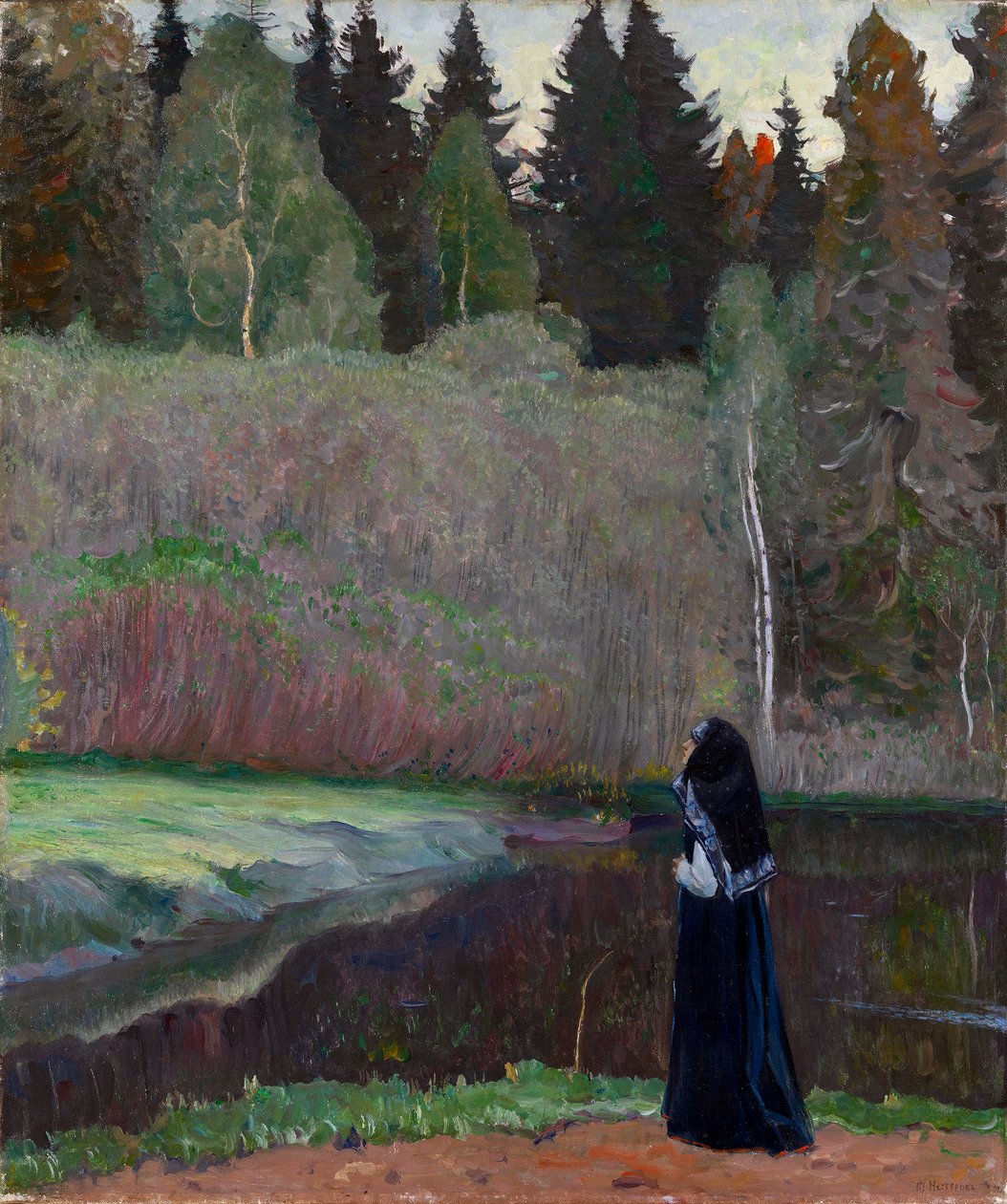 The Nightingale is Singing by Mikhail Vasilievich Nesterov