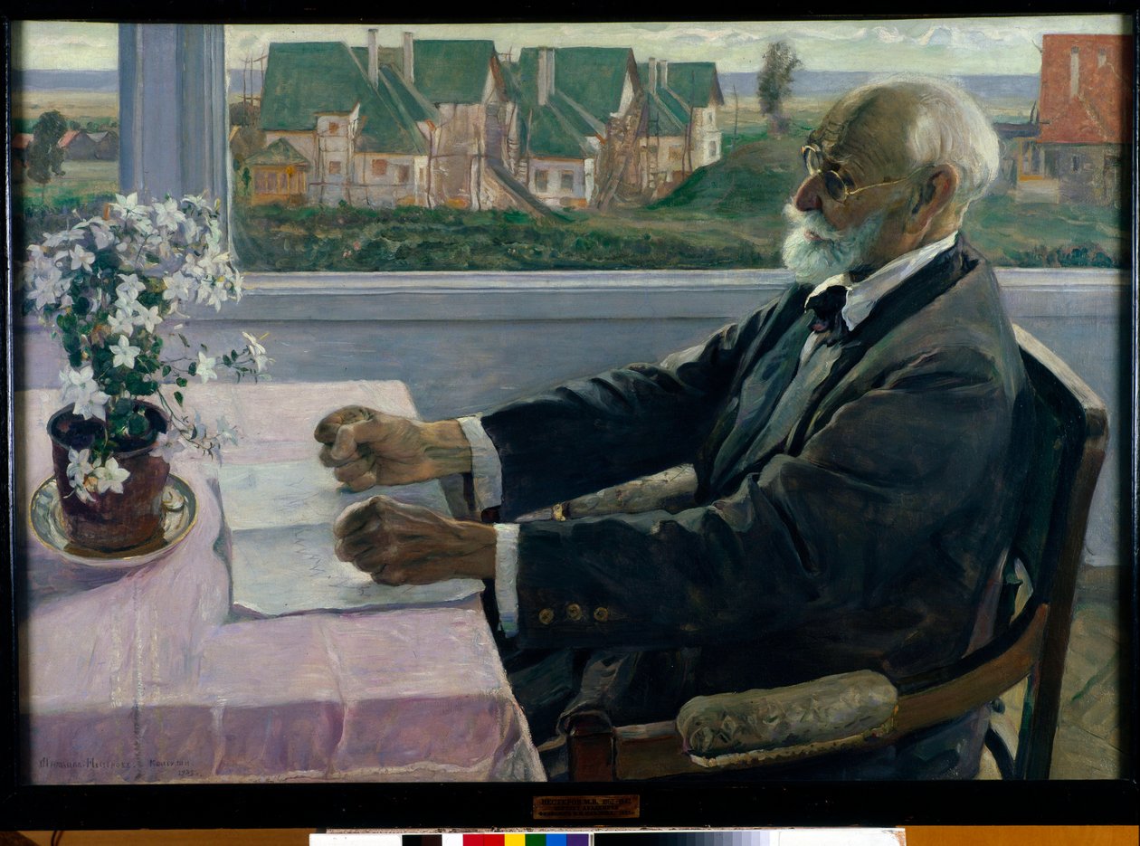 Portrait of the Physiologist, psychologist and physician Ivan Petrovich Pavlov by Mikhail Vasilievich Nesterov