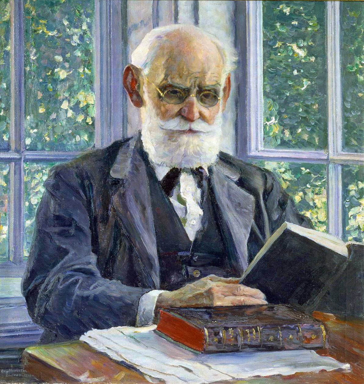 Portrait of Ivan P. Pavlov, 1930 by Mikhail Vasilyevich Nesterov