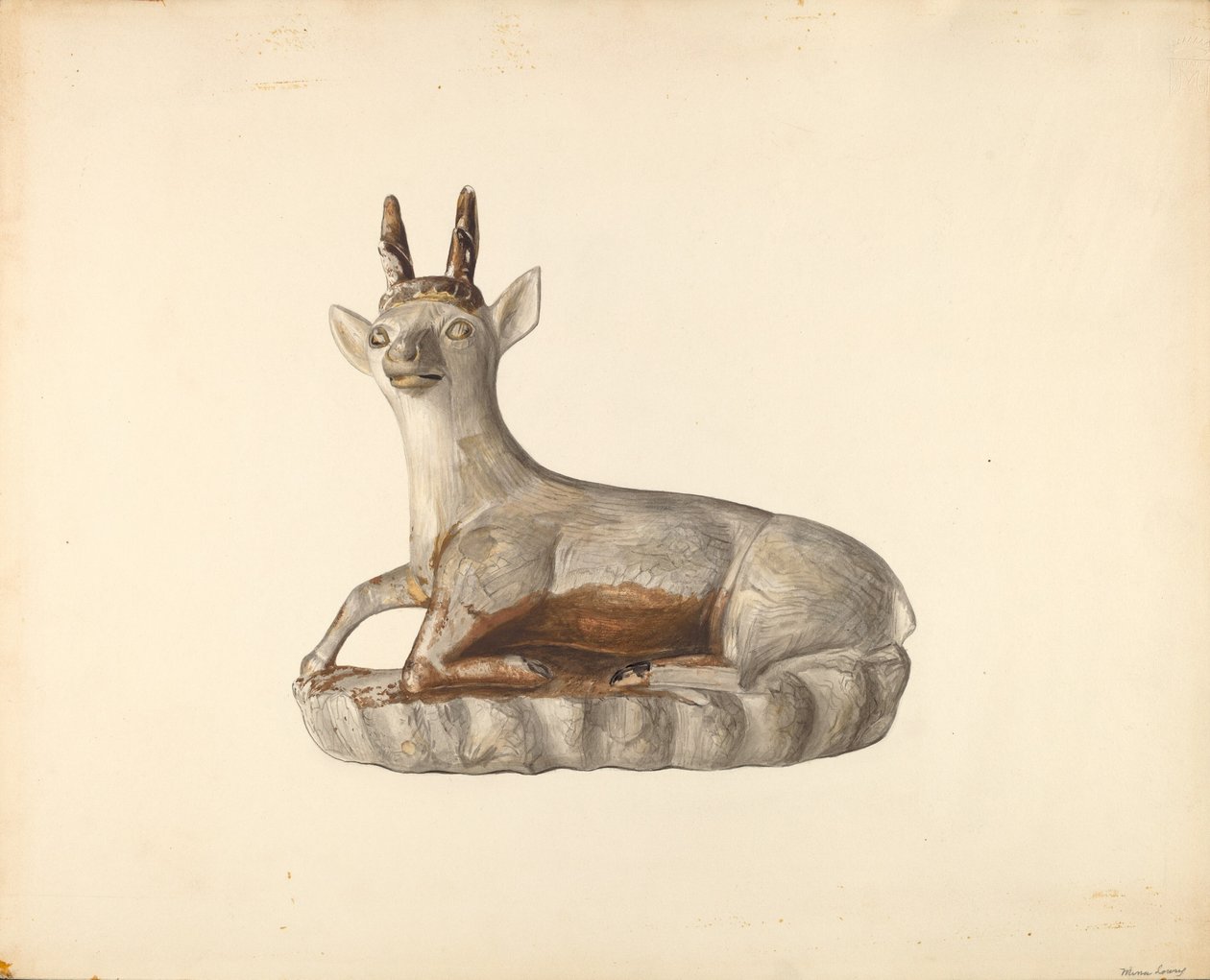 Deer Figurine by Mina Lowry