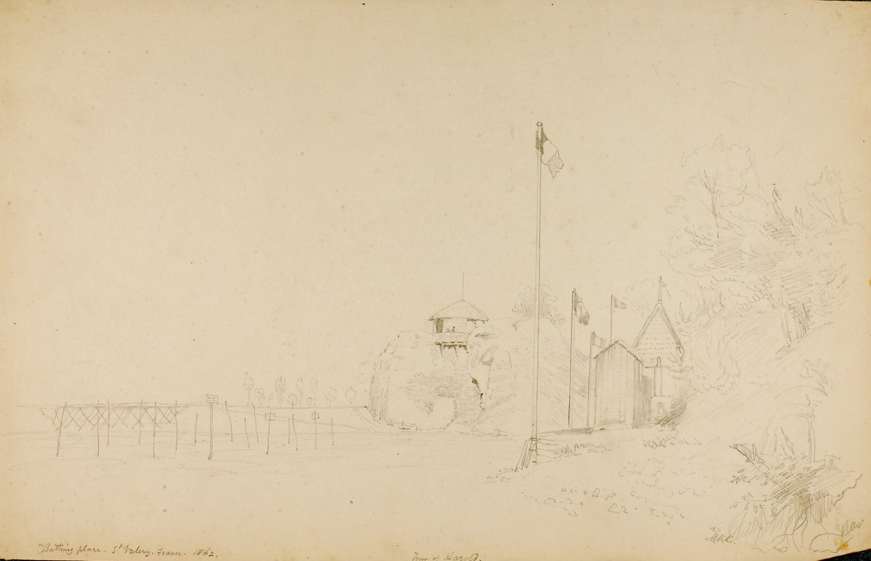 Bathing Place, St. Valery by Miner Kilbourne Kellogg
