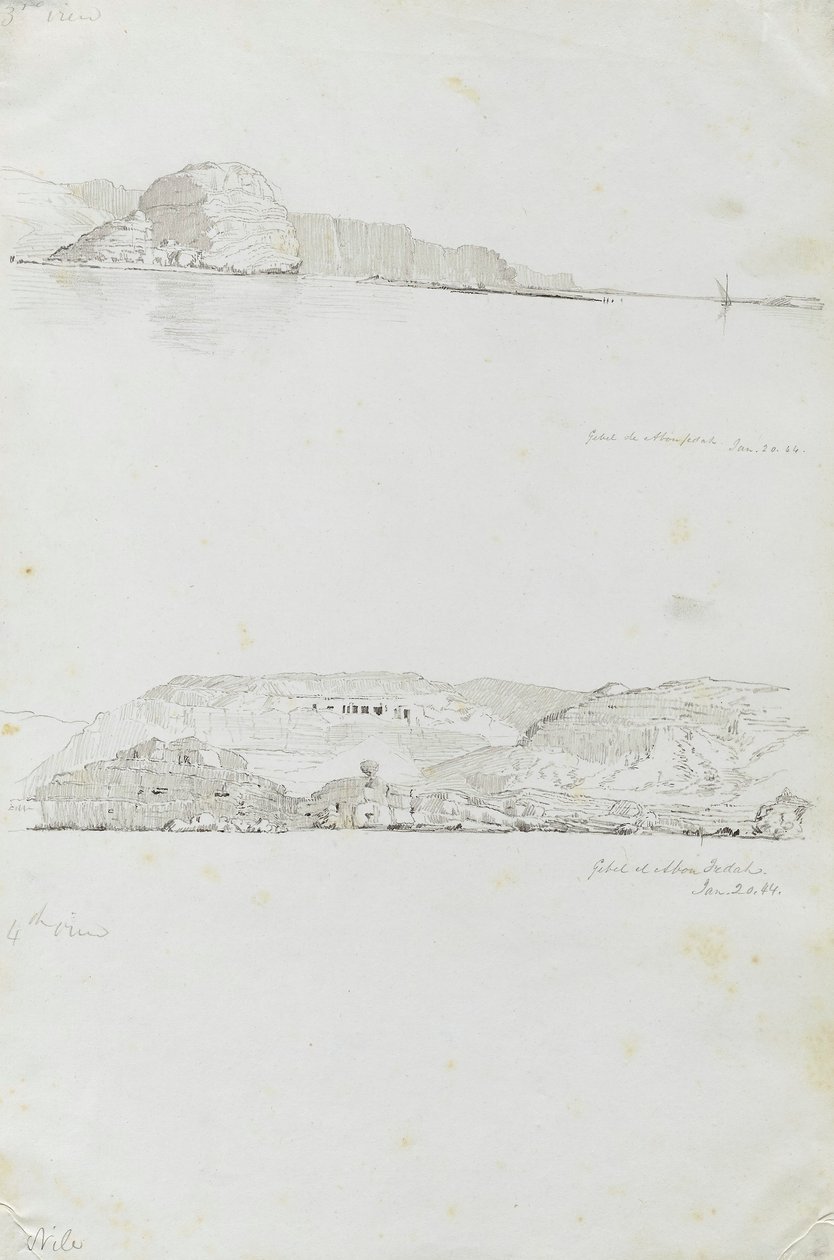 Nile (3rd and 4th view, Gebel el Fedah) by Miner Kilbourne Kellogg