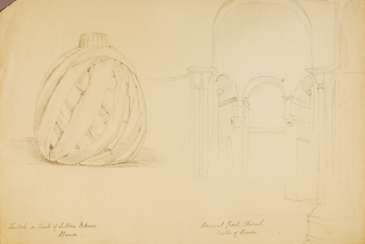 Tomb of Sultan Orkan/Ancient Greek Church, Brusa by Miner Kilbourne Kellogg