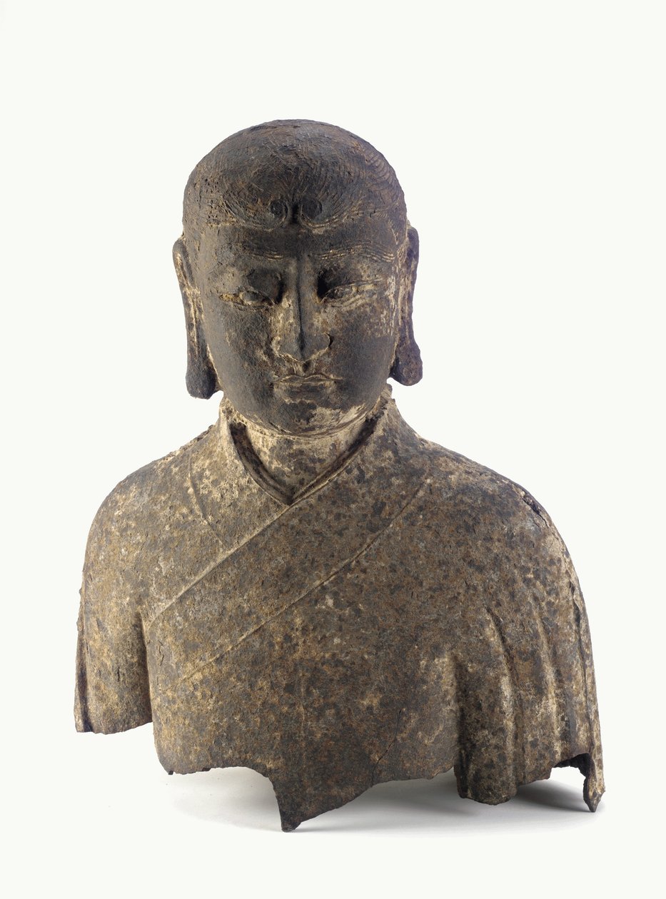Head and Bust of a Lohan by Ming Dynasty Chinese School