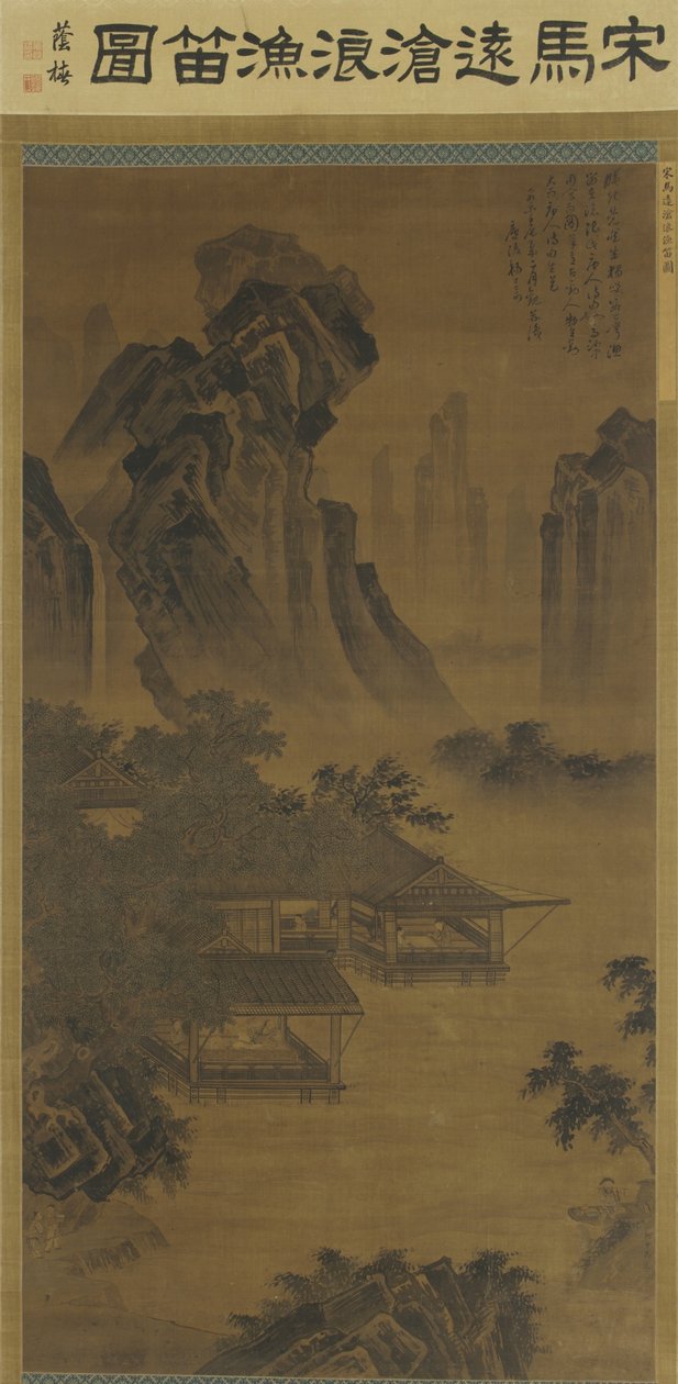 Listening to a Flute in a Lakeside Pavilion by Ming Dynasty Chinese School