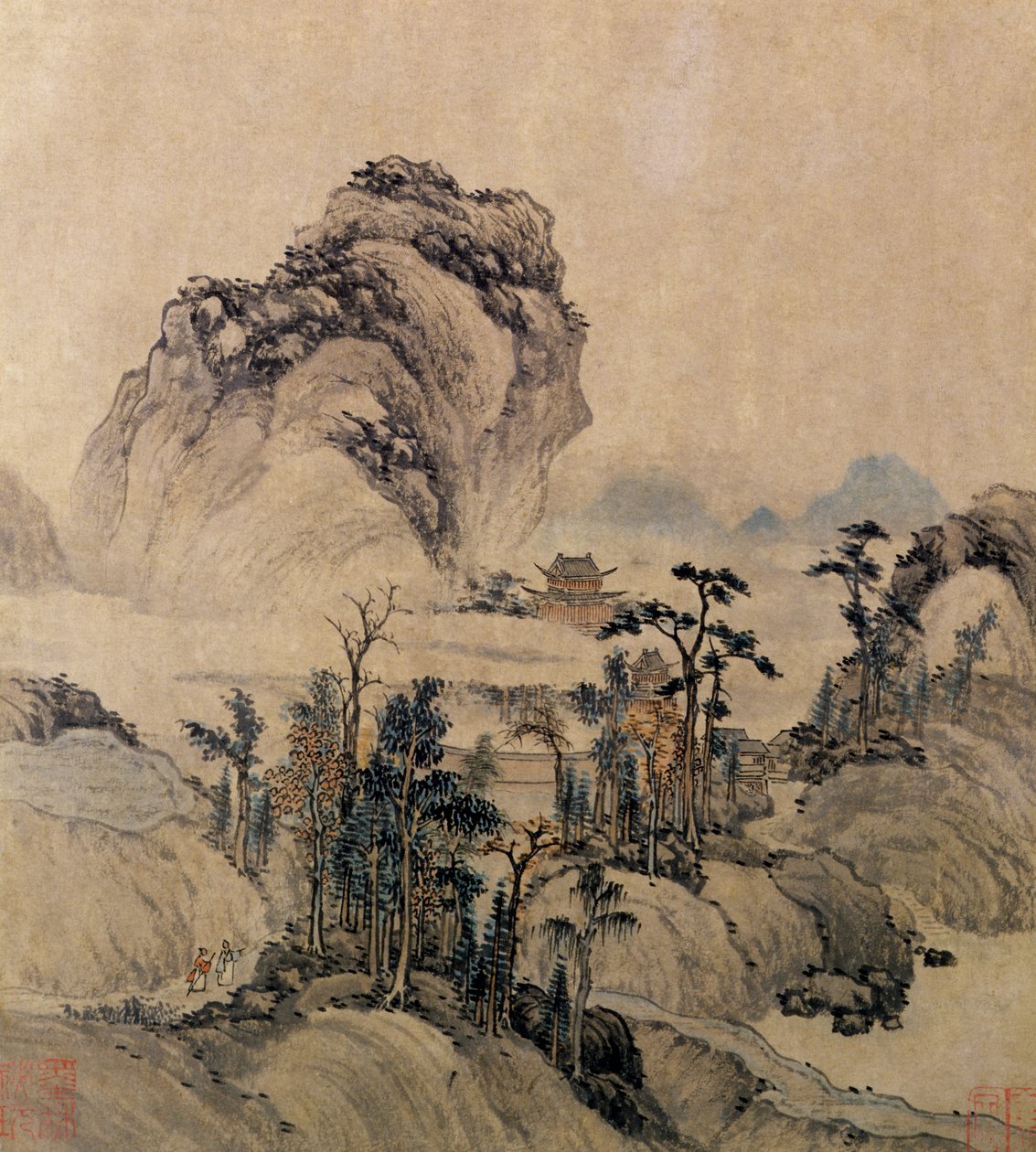 Mountain view by Ming Dynasty Chinese School