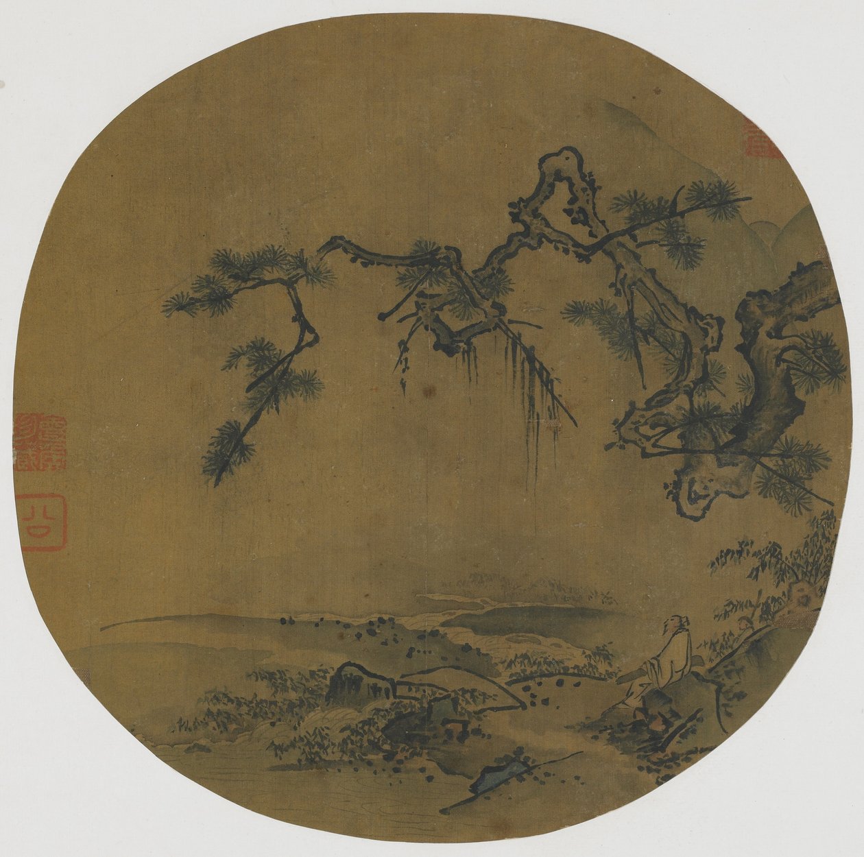 Sitting under a Pine by Ming Dynasty Chinese School