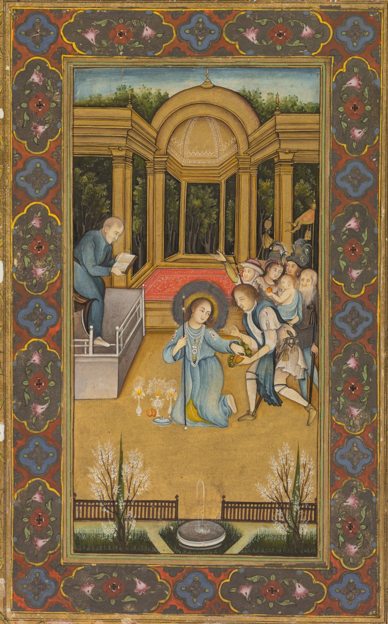 Jesus among the doctors in the Temple, c. 1760 by Mir Kalan Khan