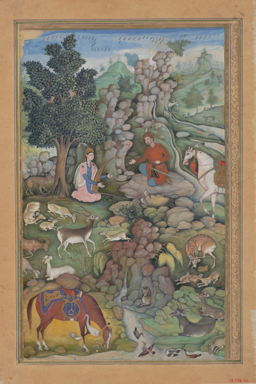 Bahram Gur Sees a Herd of Deer Mesmerized by Dilaram