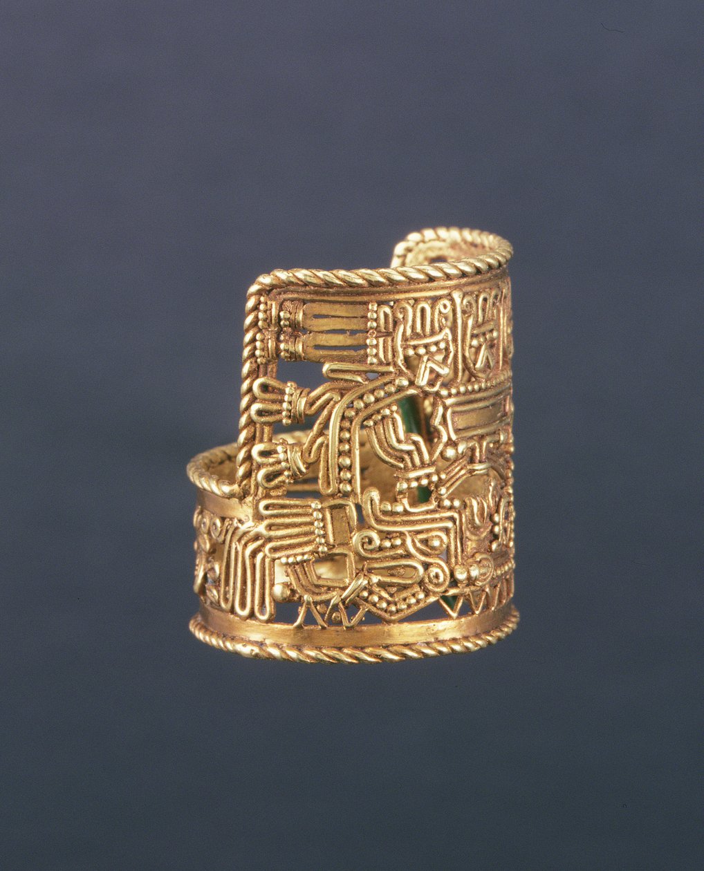 Puebla-style Ring, from Oaxaca State, Mexico, 1250-1521 by Mixtec