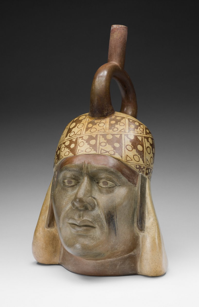 Portrait Vessel of a Ruler by Moche Moche