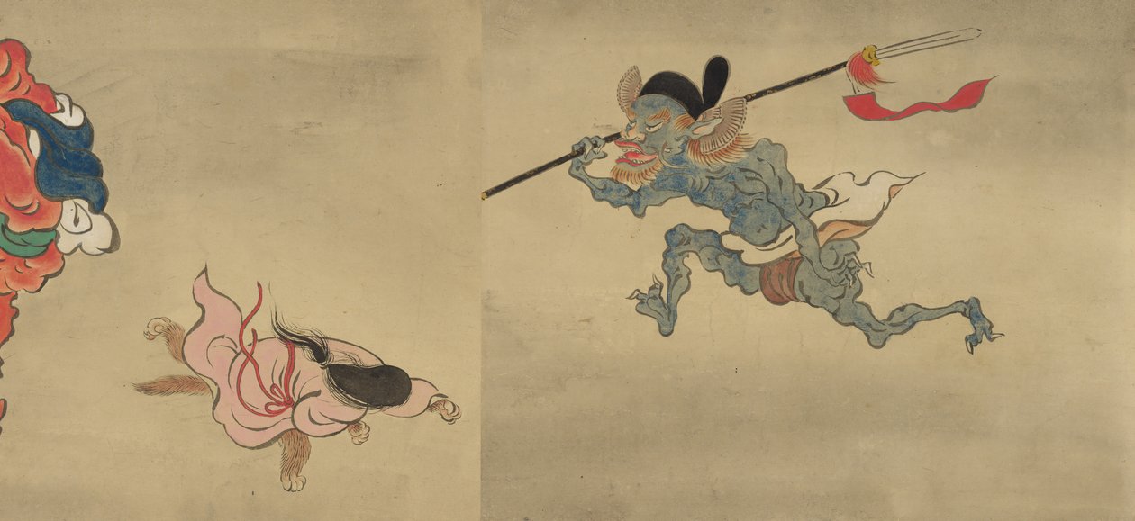 Copy of Night Parade of One Hundred Demons from the Shinjuan Collection by Mochizuki Gyokusen