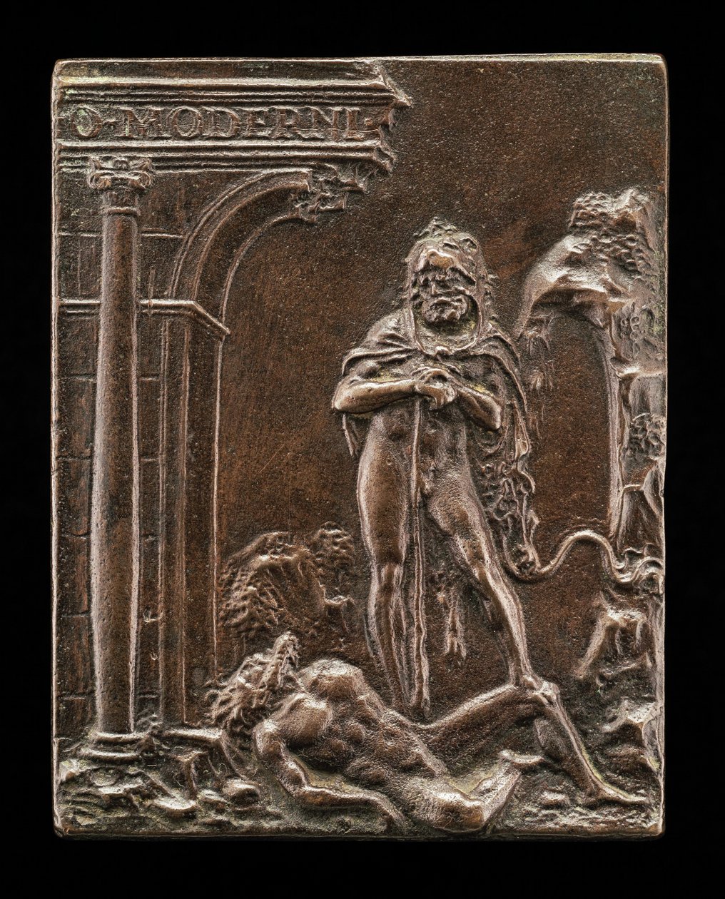 Hercules Triumphant over Antaeus by Moderno