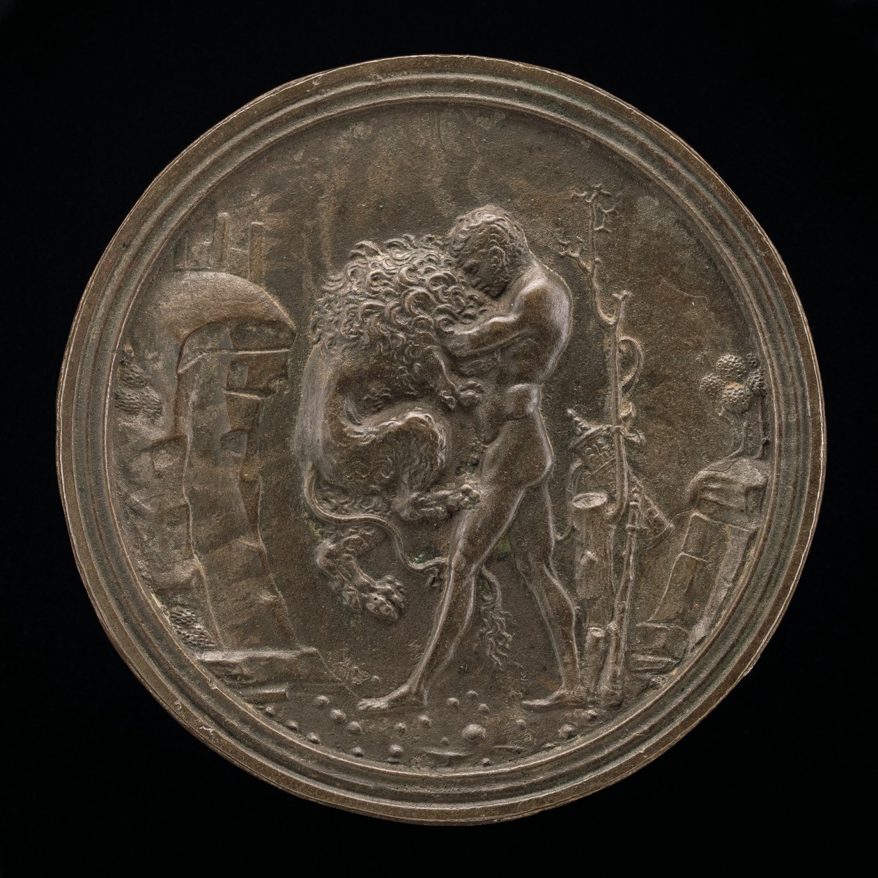 Hercules and the Nemean Lion by Moderno