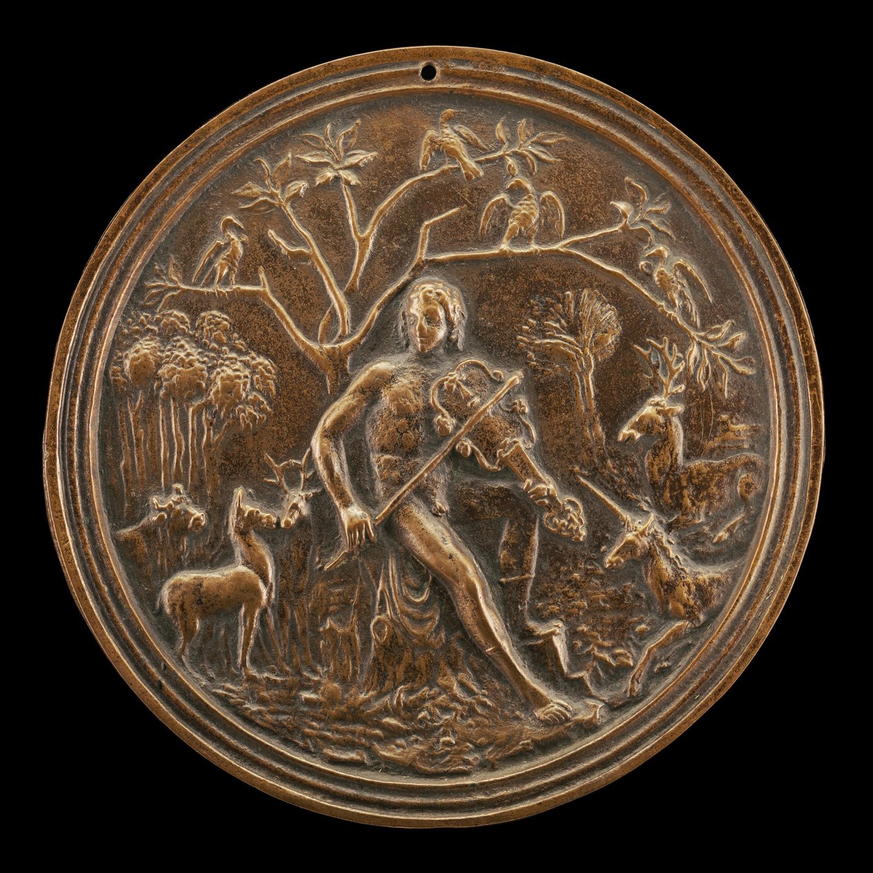 Orpheus Charming the Beasts of the Fields by Moderno