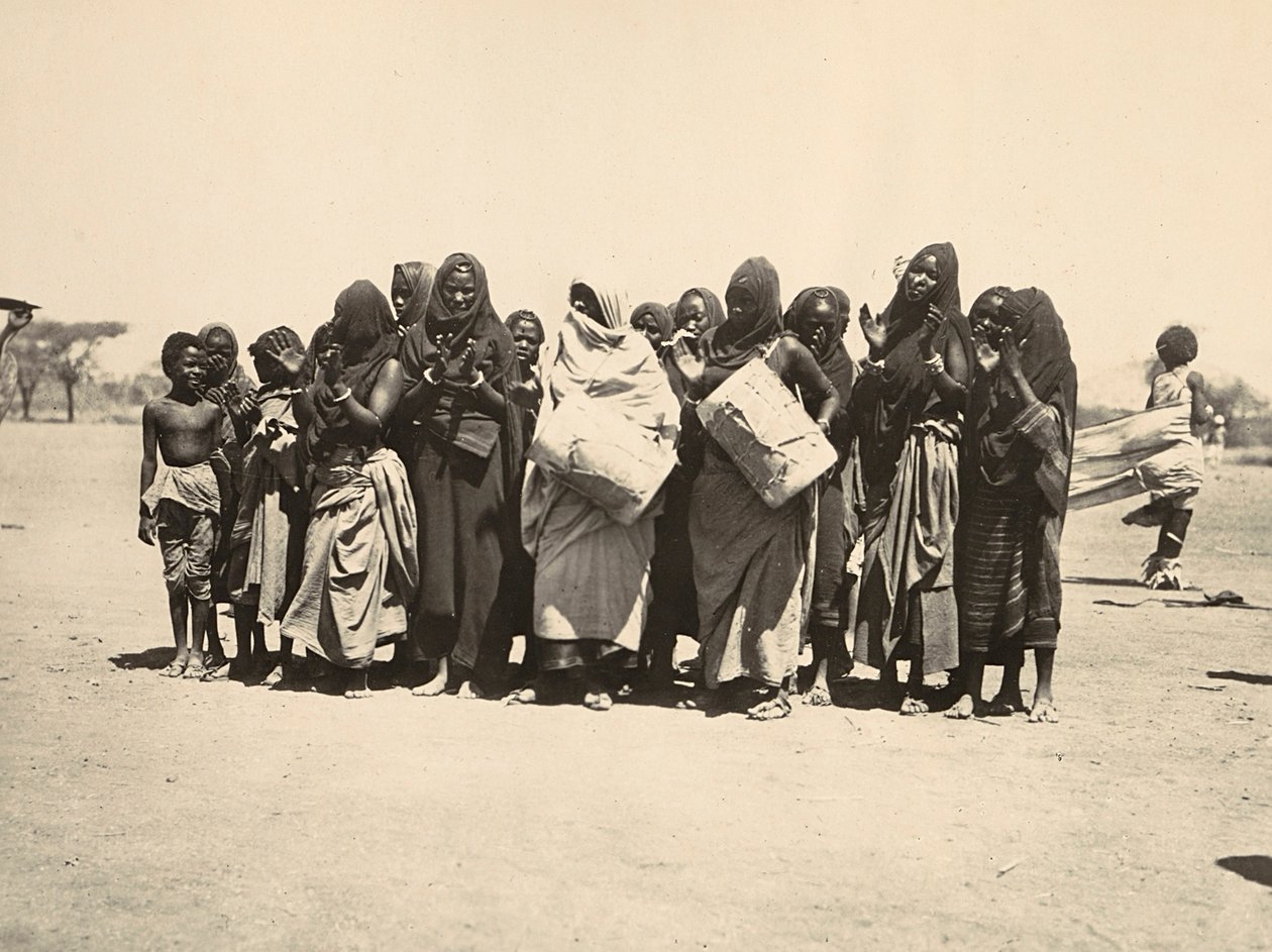Building an Empire in the Fascist age: colorful group of Muslim women, 09/05/1936 by Modestino Baldinetti