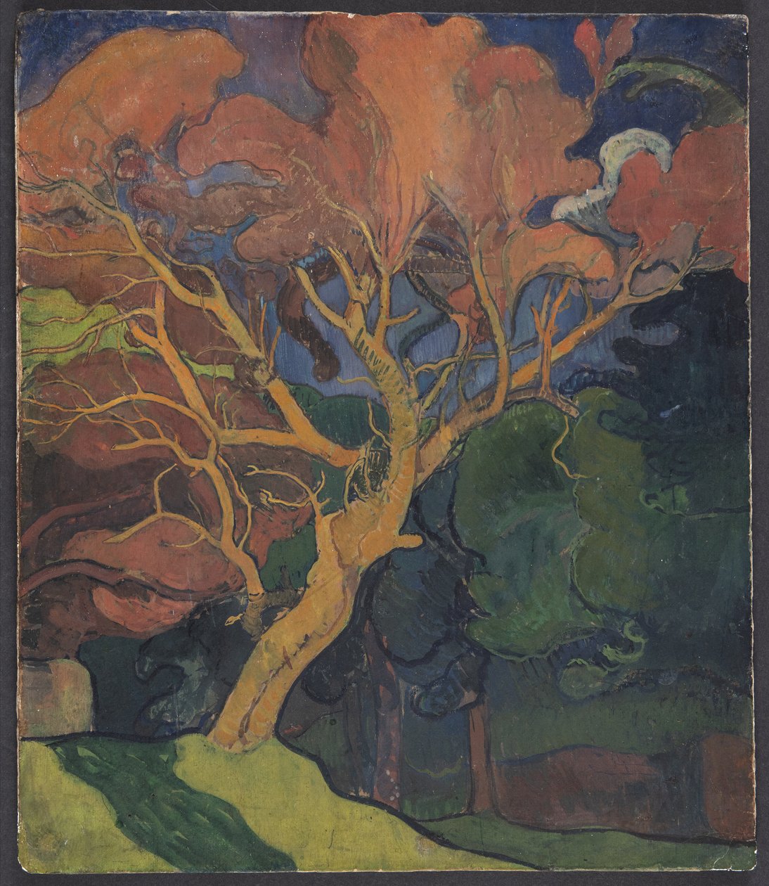 Wood with Crooked Tree by Mogens Ballin