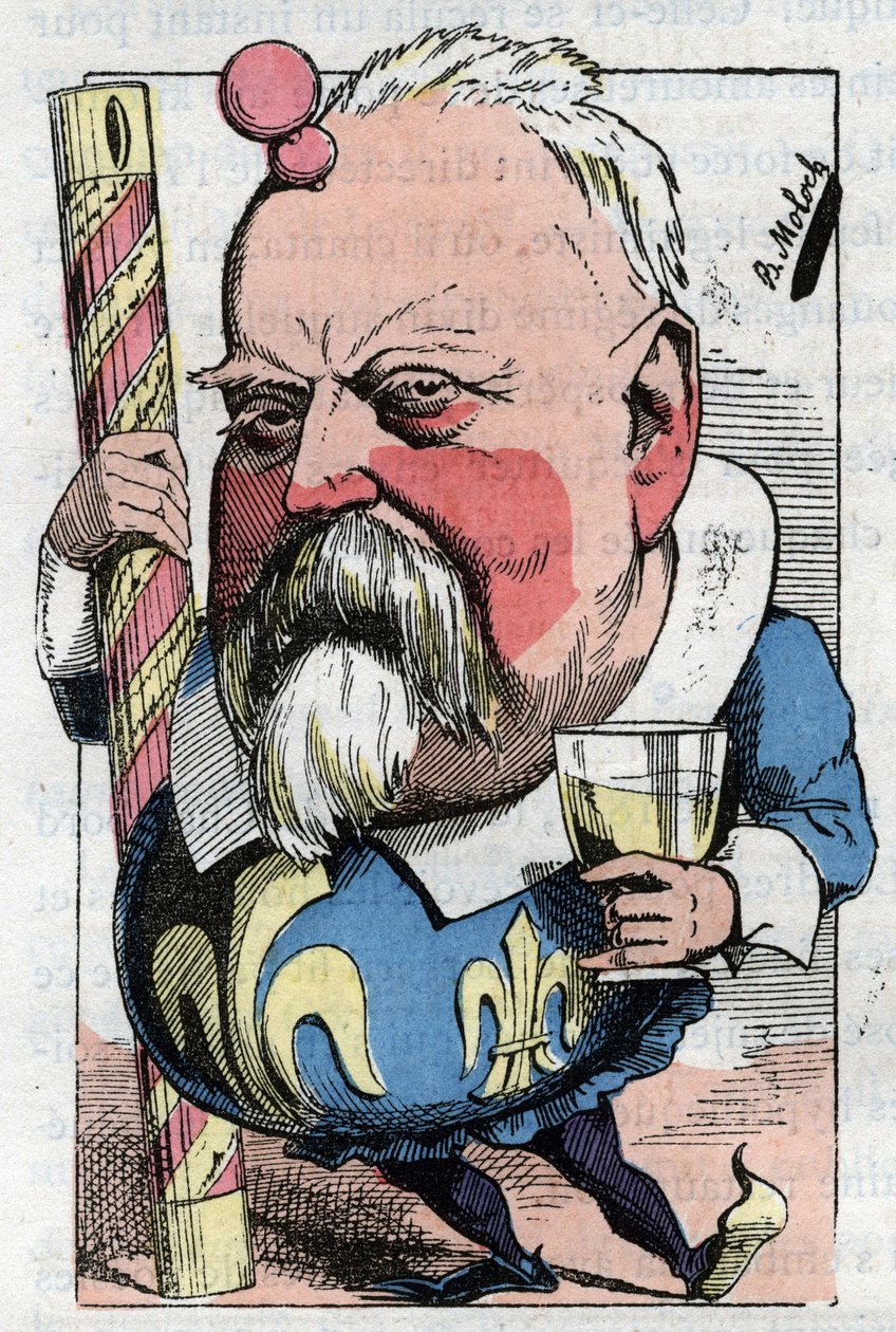 Cartoon by Viscount de Lorgeril (Hippolyte Louis), French Politician by Moloch