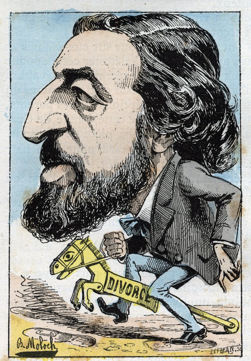 Portrait of Alfred Naquet, French politician by Moloch