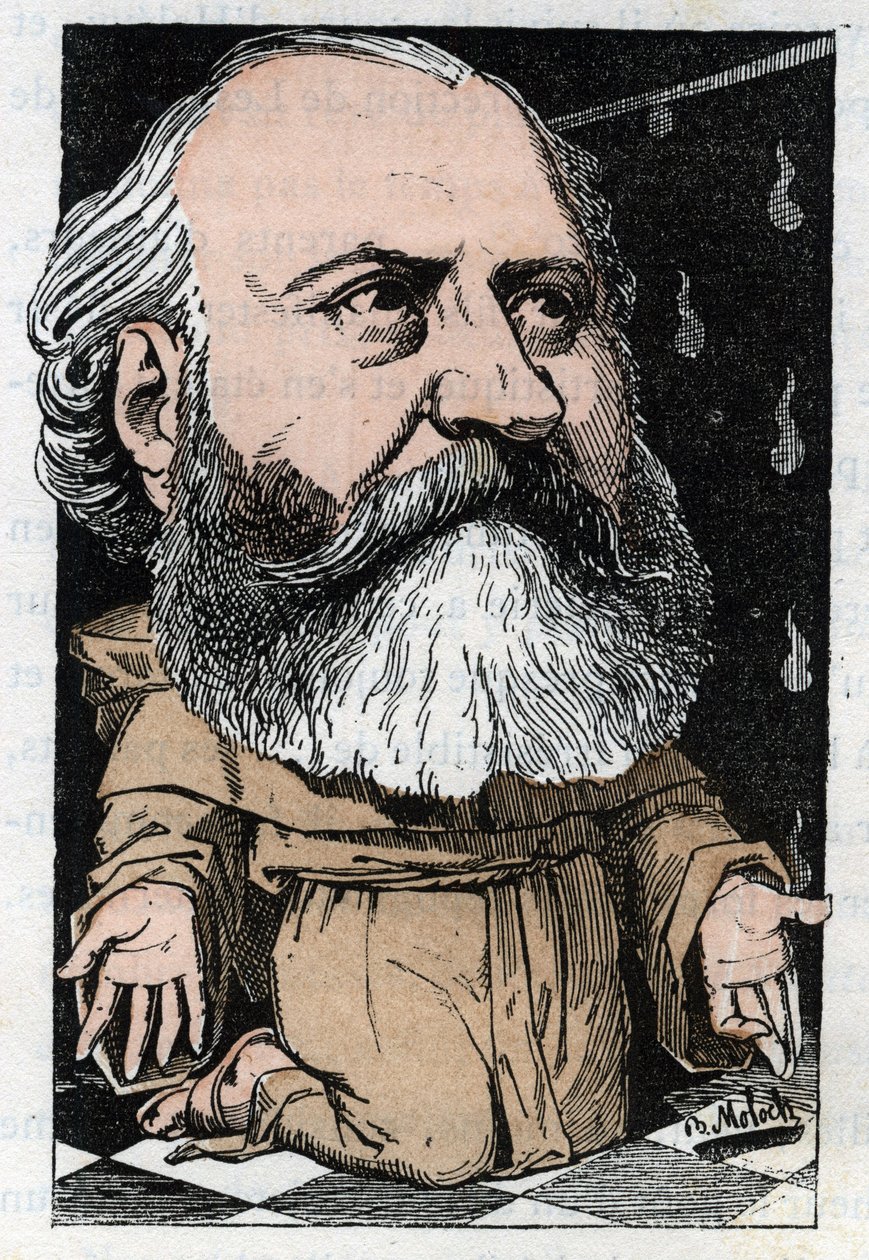 Portrait of Charles Gounod (1818-1893), French composer in 