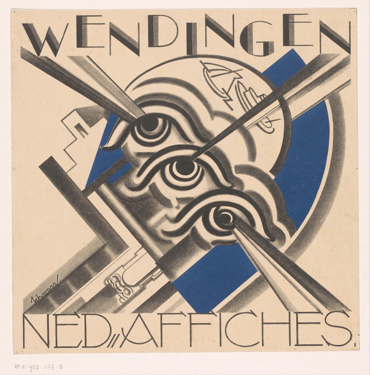 Cover Design for: Wendingen, 1931 by Mommie Schwarz