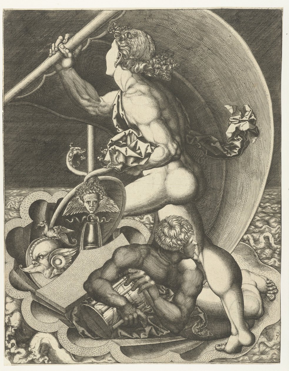 Allegory of Time and Fortune by Monogrammist AC