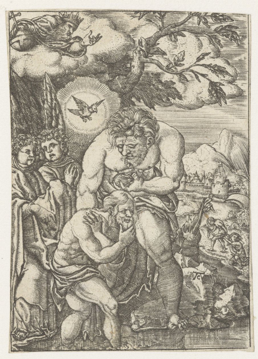 Baptism of Christ in the Jordan by Monogrammist AC